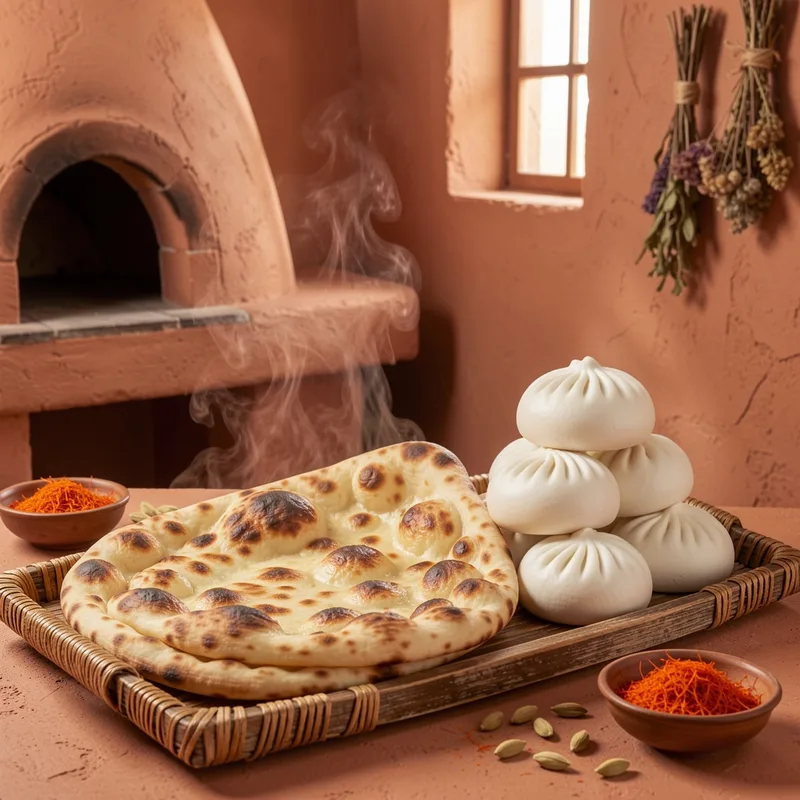 Pains traditionnels d'Asie : du tandoor kashmiri aux vapeurs chinoises